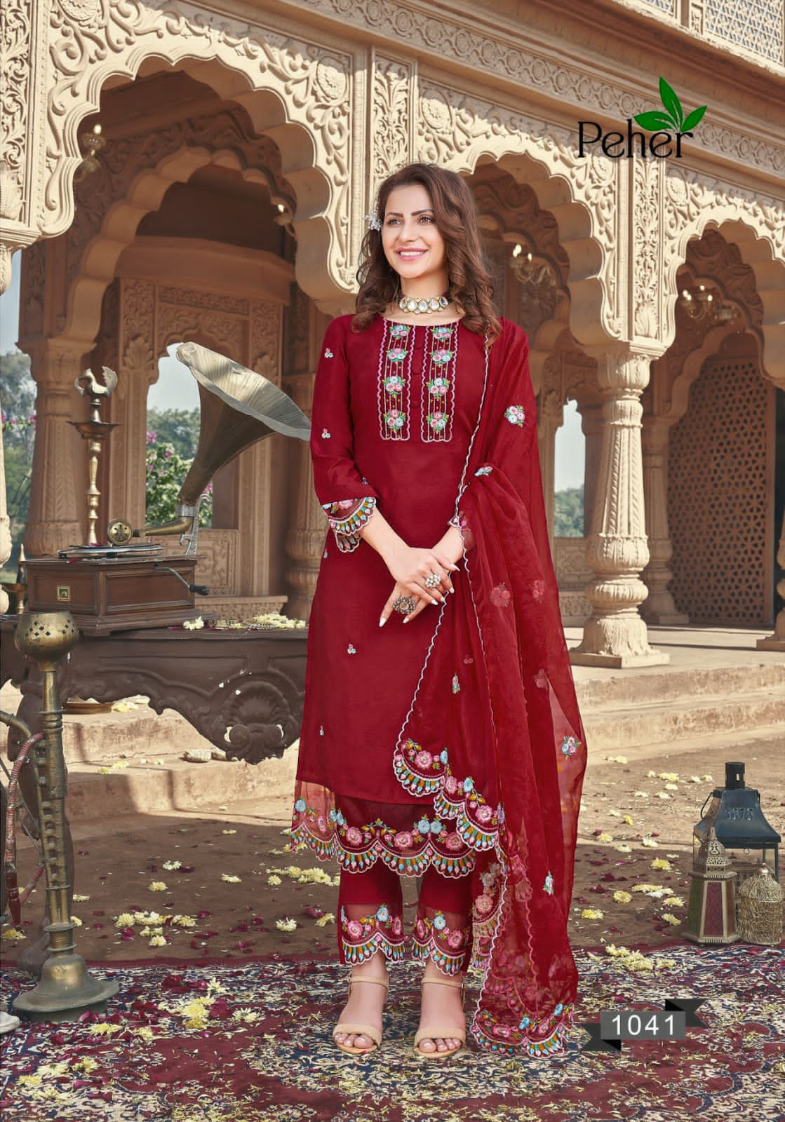 Candy Crush Peher Silk Festive Wear Wholesale Designer Salwar Suit Catalog